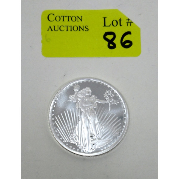 1 Oz .999 Silver St. Gaudens Round 