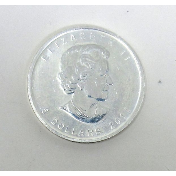 1 Oz .9999 Silver 2011 Maple Leaf Coin 