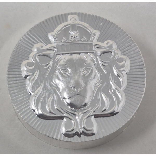 100 Gram .999 Silver Stackable Lion Round 