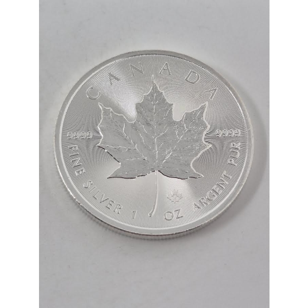 1 Oz .9999 Silver 2025 Canada Maple Leaf Coin