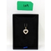 Image 2 : Estate 10KT Yellow Gold Diamond Heart Pendant
