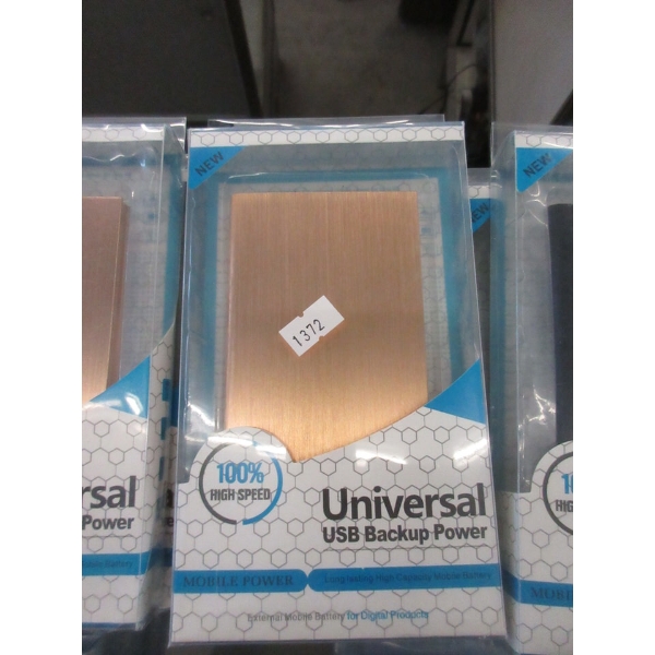 10 Universal USB Power Banks - Gold 