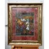 Image 2 : Large Floral Print & 2 Framed Vintage Ship Photos