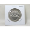 Image 4 : One 1955 & One 1957 Canada 80% Silver Dollar Coin