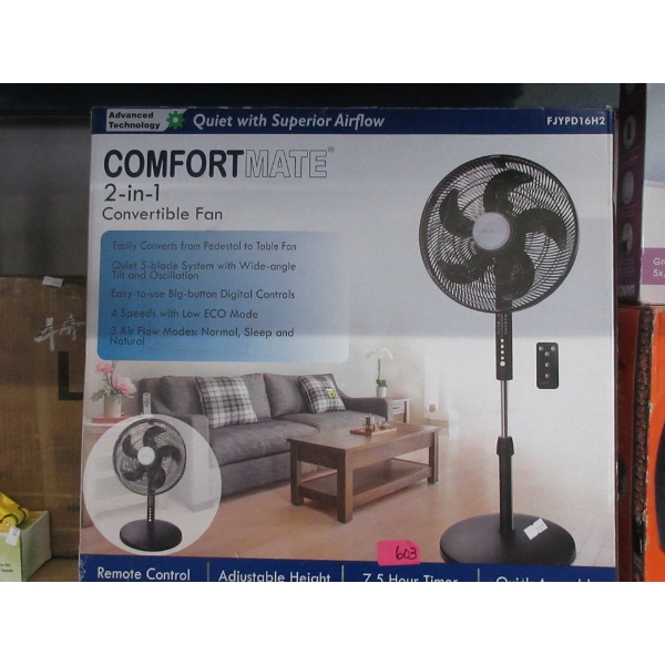 Comfort Mate 2-in-1 Convertible Fan in Box