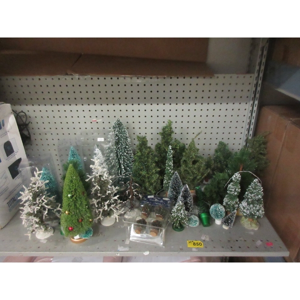 20+ Assorted Tree Models and Décor - Some Illuminated