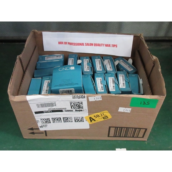 Box of 26 Packs of 50 CND Velocity Nail Tips