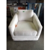 Image 1 : Ivory Fabric Upholstered Accent Chair