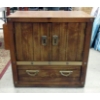 Image 1 : 2 Door Wood Grain Storage Chest with Drawer - Preowned 