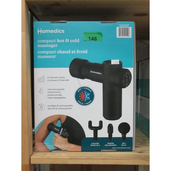 Homedics Hot & Cold Compact Massager in Box