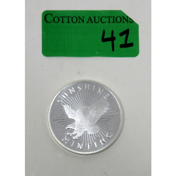 1 Oz .999 Silver Sunshine Minting Round 