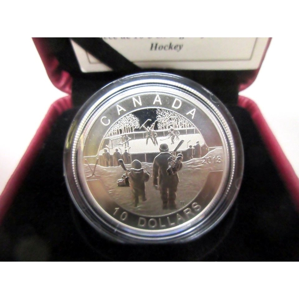 2013 .9999 Silver 1/2 Oz Hockey Coin 