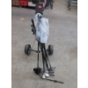 Image 1 : Caddy Cart & Bundle of Super Hawk Golf Clubs