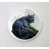 Image 2 : 1+ Oz .9999 Silver 2016 Majestic Animal: Canadian Lynx Coin 
