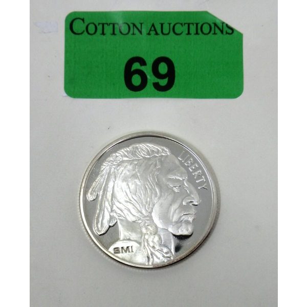 1 Oz .999 Silver Decoder Sunshine Minting Art Round 