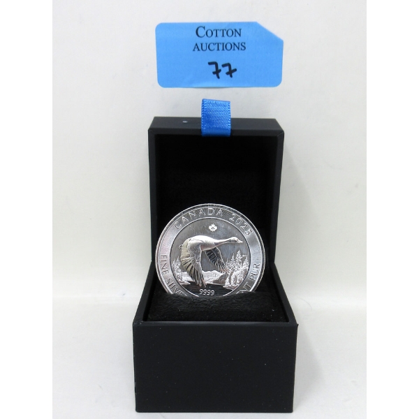 2 Oz .9999 Silver 2025 Canada Goose Coin 