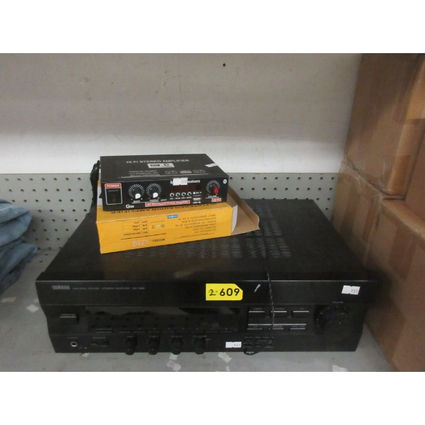 HiFi Stereo Amplifier & Yamaha Stereo Receiver