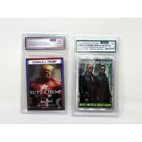 New Graded Donald Trump & Elon Musk Trading Card