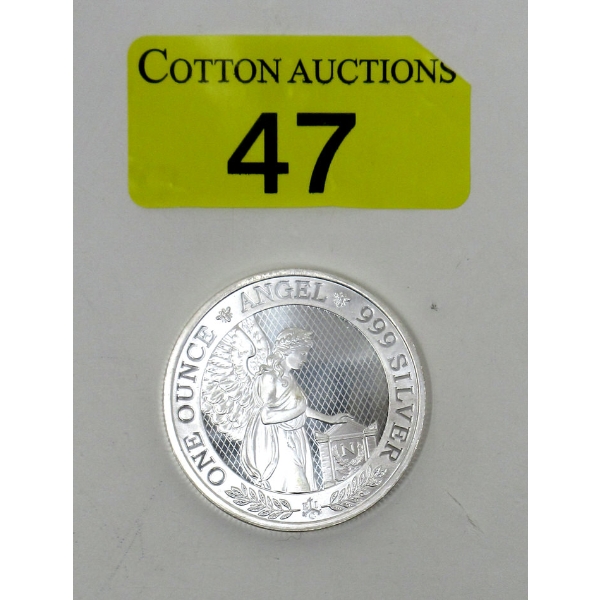 1 Oz .999 Silver 2021 Angel Coin 