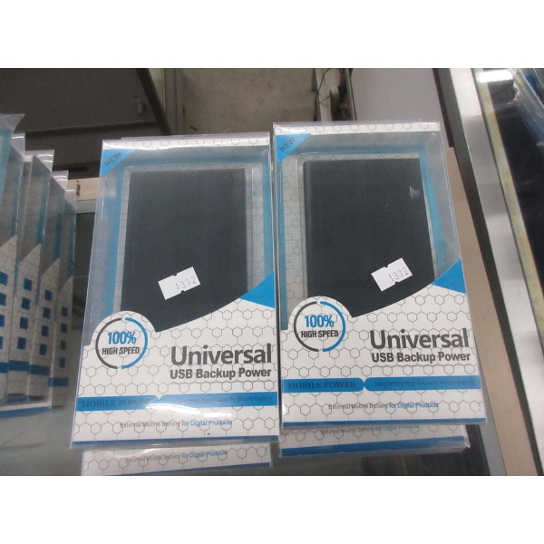 10 Universal USB Power Banks - Black