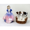 Image 1 : Royal Doulton "Dinky Doo" & "Terrier Puppies" Figurine