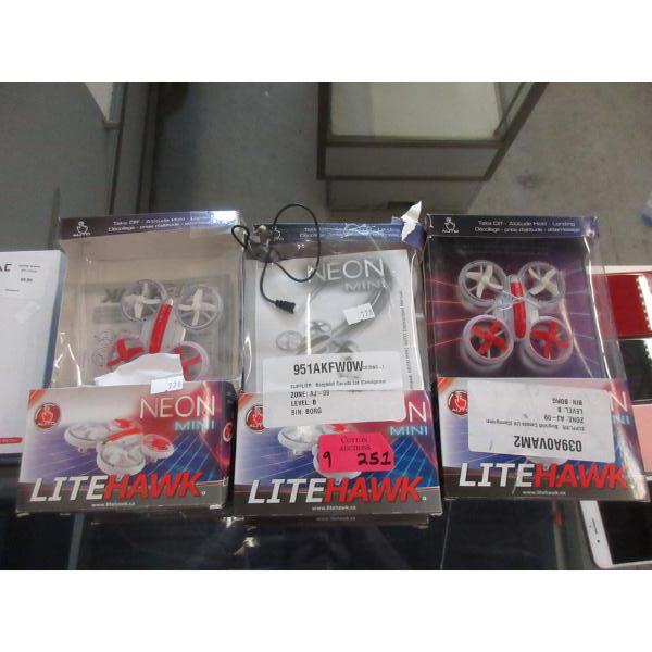 9 Litehawk Neon Mini RC Drones