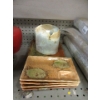 Image 1 : Pottery Vase, Plate & 4 Sushi Plates