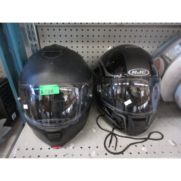 2 Preowned Motorcycle Helmets 