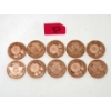 Image 1 : 10 x 1 Oz .999 Fine Copper Covid-19 Art Rounds 
