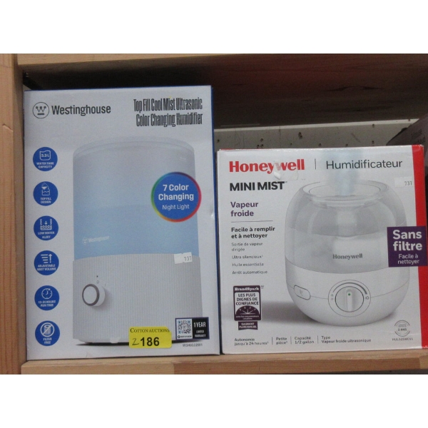 1 Westinghouse and 1 Honeywell Humidifier