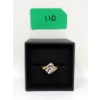 Image 3 : 14KT Yellow Gold Ladies Estate Multi-Diamond Ring 