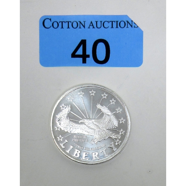 1 Oz .999 Silver Liberty Round 