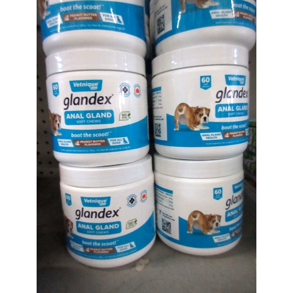 4 Jars of Vetnique Anal Gland Soft Chews for Dogs