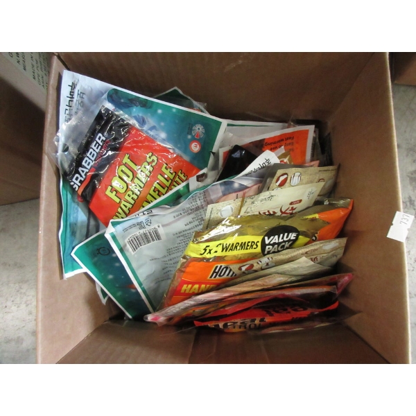 Box of 40+ Assorted Heat Packs & Hand Warmers