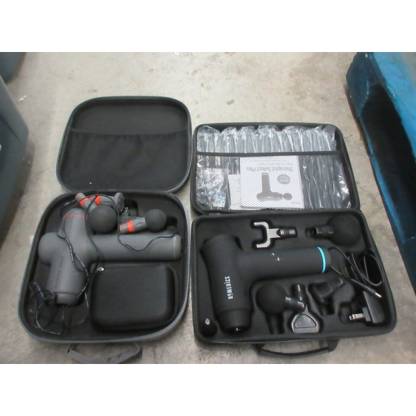 1 Homedics & 1 Sharper Imager Massage Gun