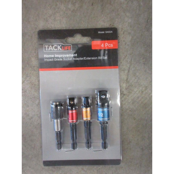 8 New Tacklife Socket Adapter/Extension Bit Sets