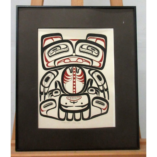 Tlingit Owl Silk Screen Print 