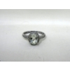 Image 1 : 1.7 CT Green Amethyst & Diamond Dinner Ring