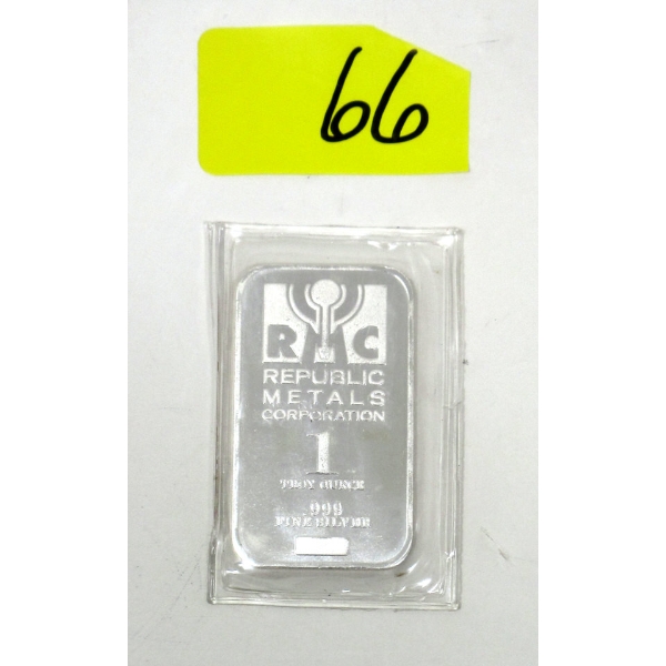 1 Oz .999 Silver RMC Republic Bar