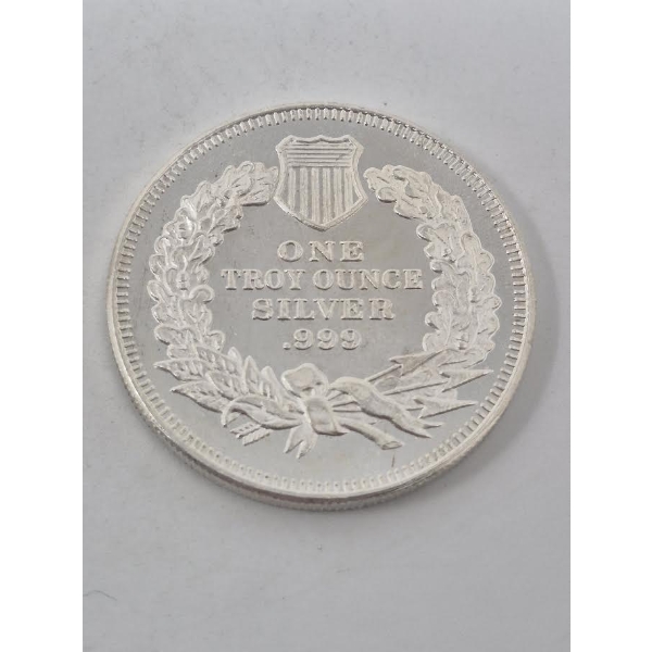 1 Oz .999 Silver Liberty Round