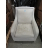 Image 1 : Oat Coloured Fabric Upholstered Arm Chair
