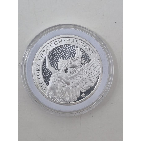 1 Oz .999 Silver Victory Through Harmony Coin 