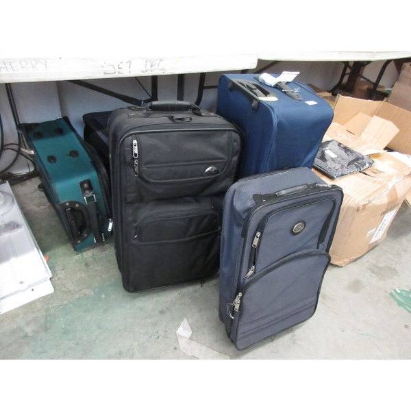 7 Assorted Roller Luggage - Preowned - As Is