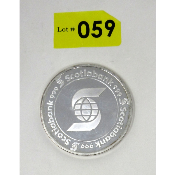 5 Oz .999 Silver Scotiabank Investor Round 