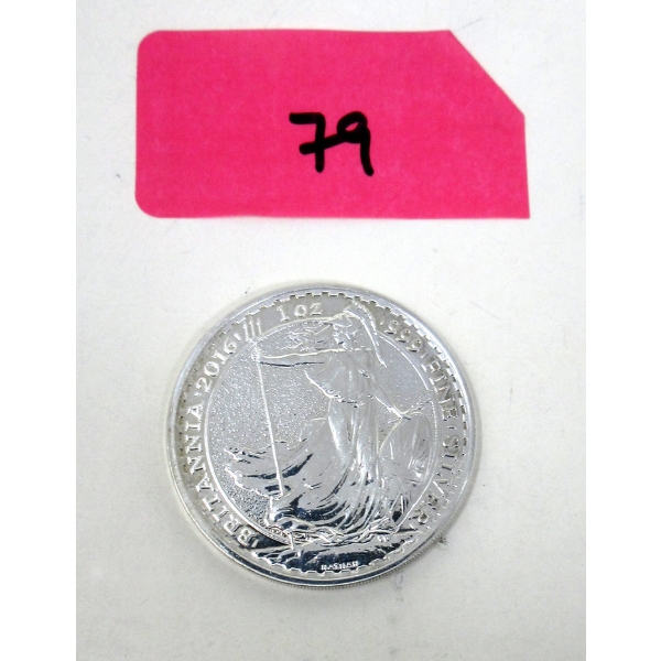 1 Oz .999 Silver 2016 Britannia Coin 