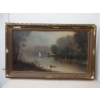 Image 1 : Large Framed Vintage Paint on Board 
