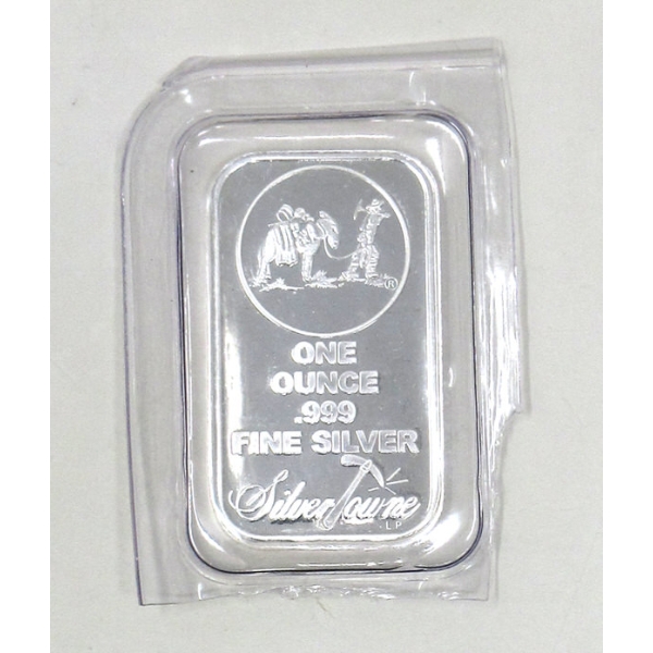 1 Oz .999 Silver Miner/Mule SilverTowne Bar 