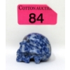 Image 1 : 246 Carat Hand Carved Blue Jasper Skull