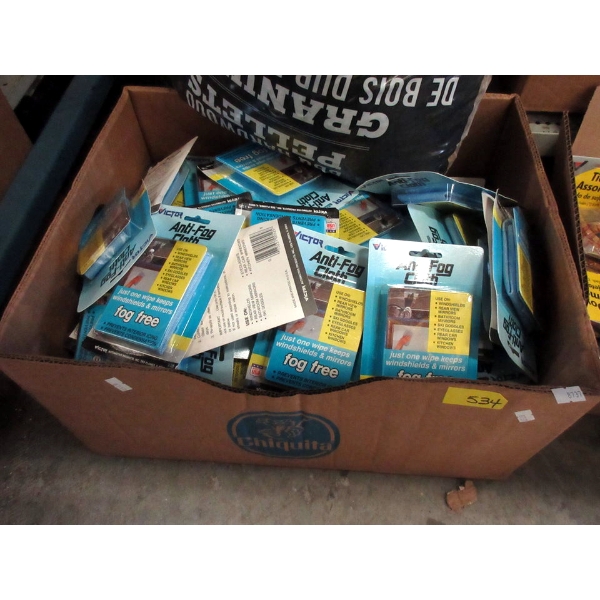 Large Box of New Victor Anti-Fog Cloths 