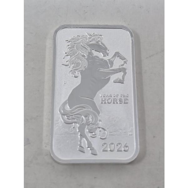 1 Oz .9999 Silver Year of the Horse Legal Tender Coin 